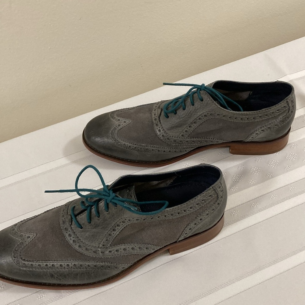 Men’s Cole Haan Grey Air Grayson WingTip  Oxford NIB  9.5M